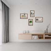 Millwat Living Lounge Home Office Solid Wood Floating Frames Shelf